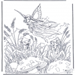 Allerhand Ausmalbilder - Fliegender Elfe