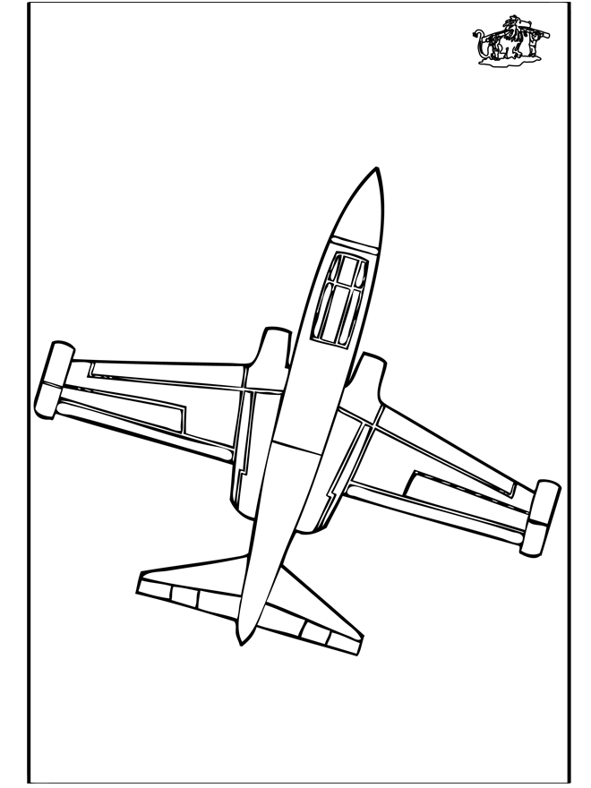 Flugzeug 2 - Malvorlagen Flugzeuge
