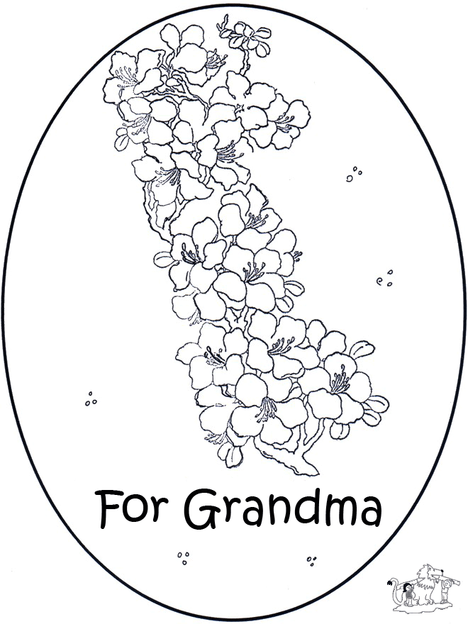 Für  Oma - Malvorlagen Opa und Oma