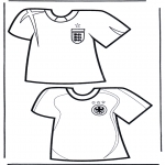 Allerhand Ausmalbilder - Fussball T-shirt 2