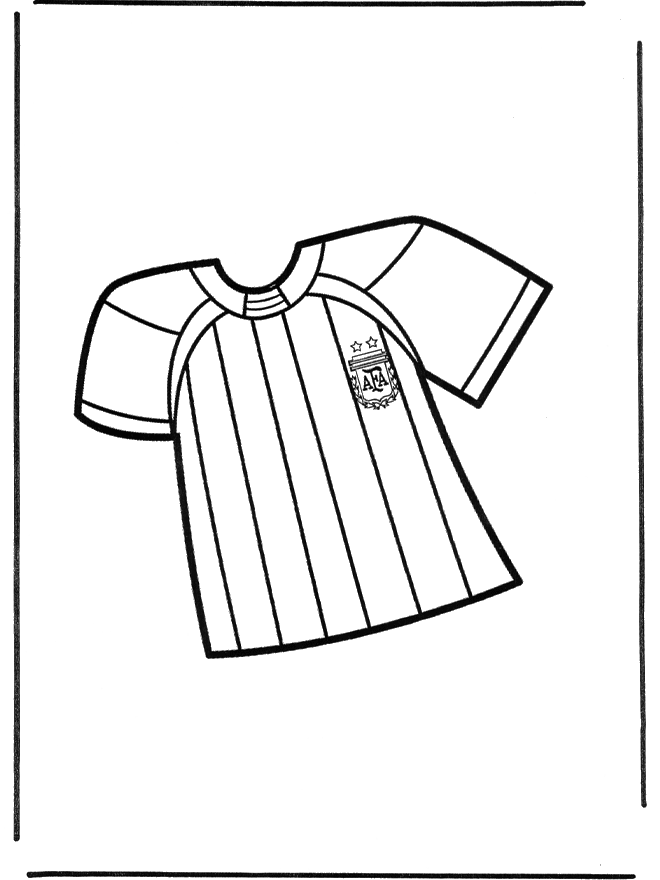 Fussball T-shirt - Malvorlagen Fußball