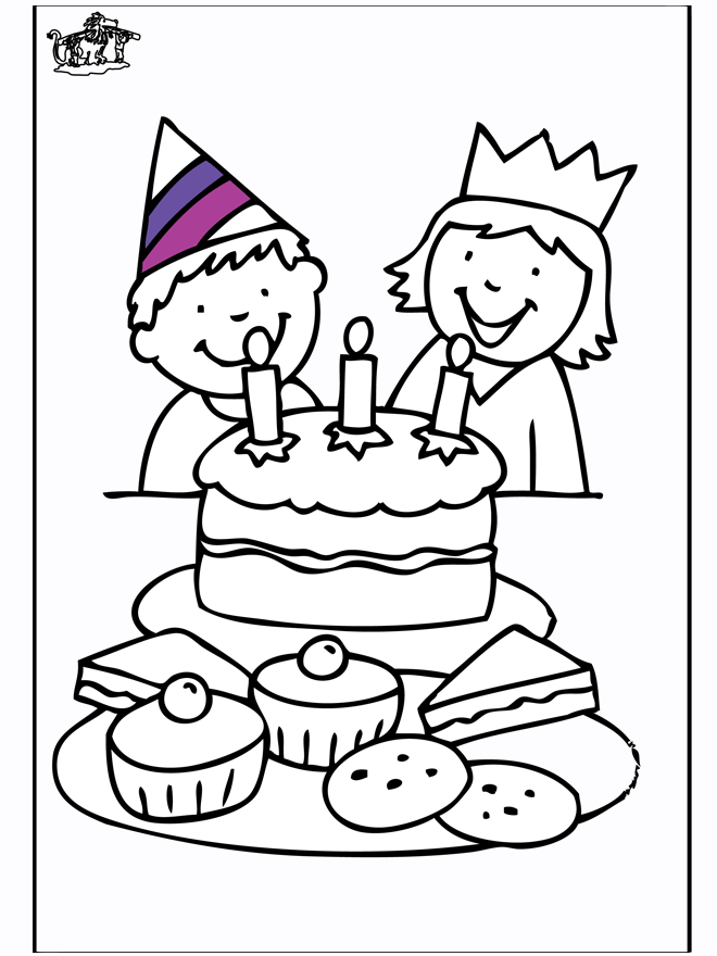 Geburtstag 3 - Malvorlagen Geburtstag