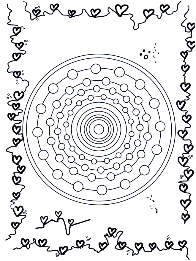 Geo-Metrische Mandala - Ausmalbilder Geomandalas