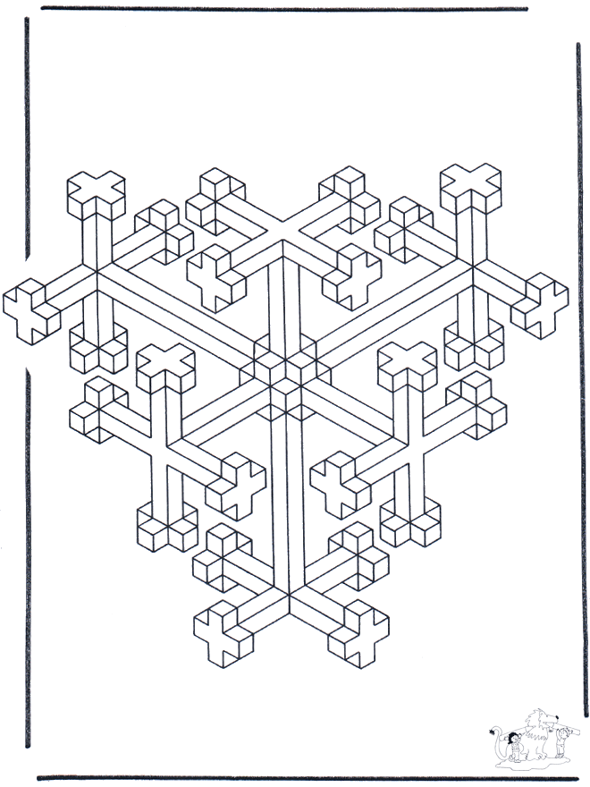 Geometrische Formen 10 - Kunst Ausmalbilder