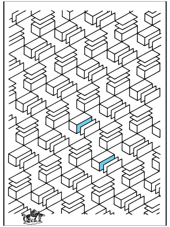 Geometrische Formen 12 - Kunst Ausmalbilder