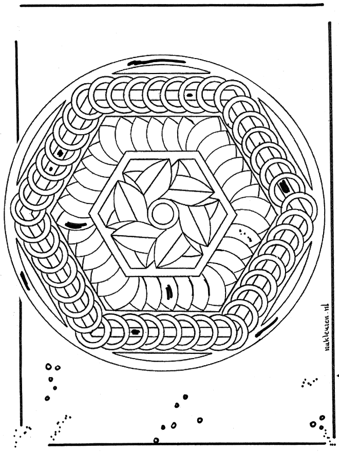 Geometrische Mandala 2 - Ausmalbilder Geomandalas