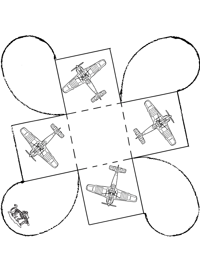 Geschenk Schächtelchen - Flugzeug - Basteln Modellbogen