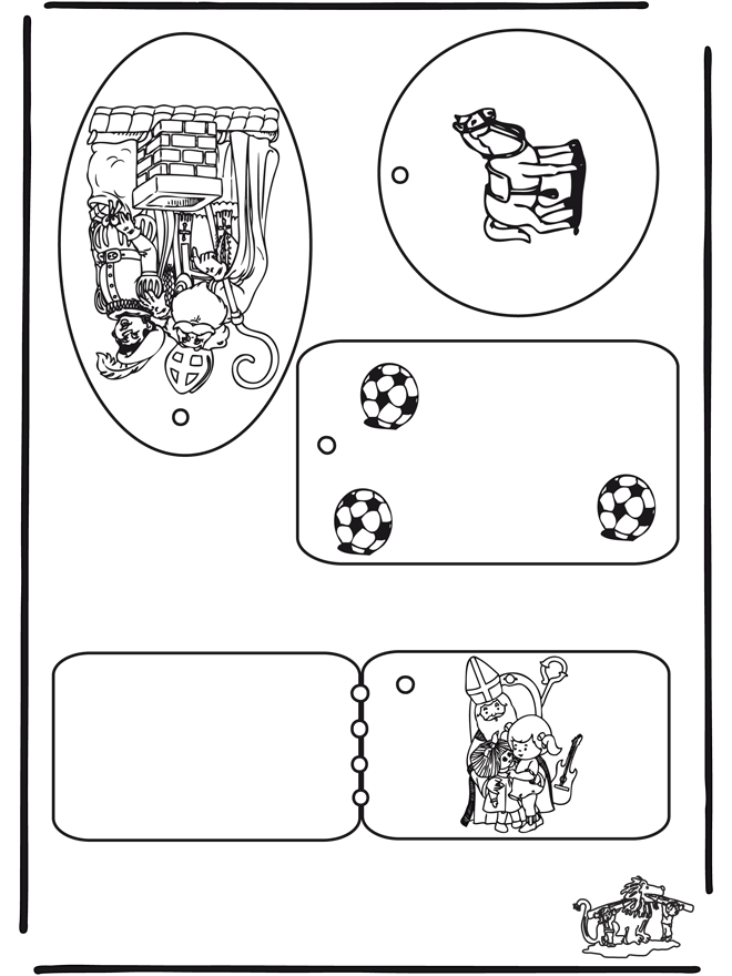 Geschenklabel Sankt Nikolaus - Basteln Sankt Nikolaus