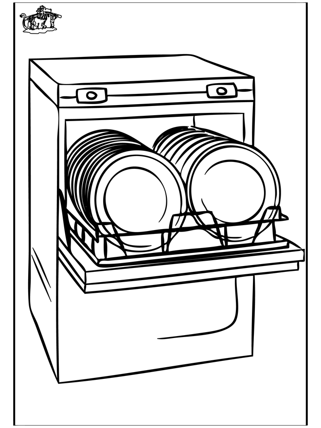 Geschirrspülmaschine - Ausmalbilder Übriges