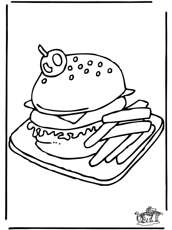 Hamburger - Ausmalbilder Übriges