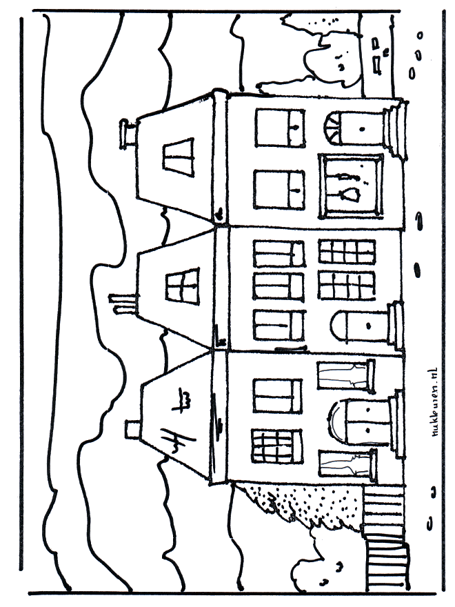 Haus 2 - Ausmalbilder Häuser