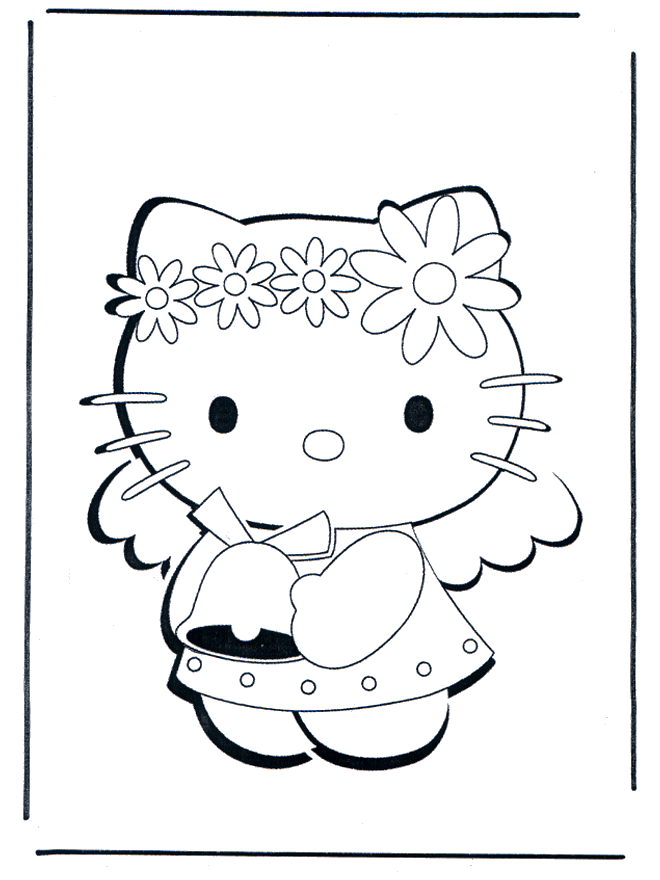 Hello Kitty 1 - Hello Kitty Ausmalbilder