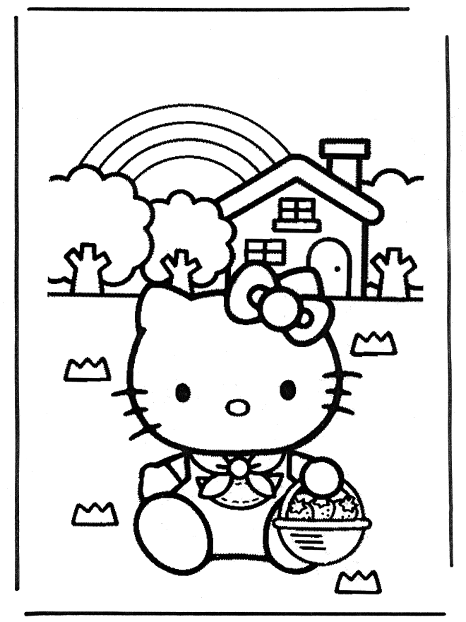 Hello Kitty 10 - Hello Kitty Ausmalbilder