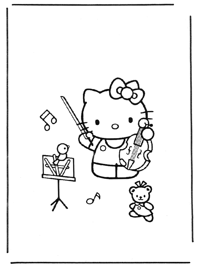 Hello Kitty 14 - Hello Kitty Ausmalbilder