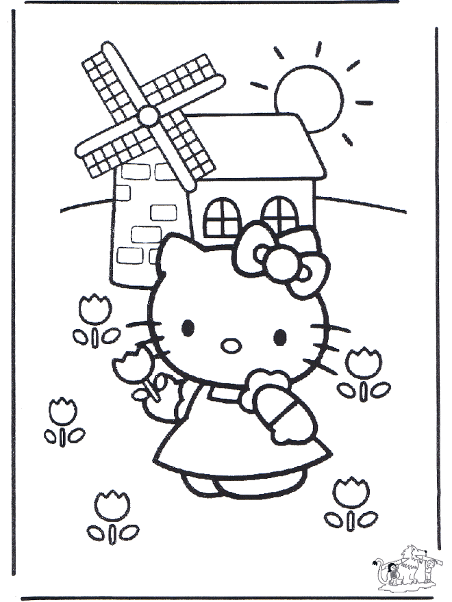 Hello Kitty 16 - Hello Kitty Ausmalbilder