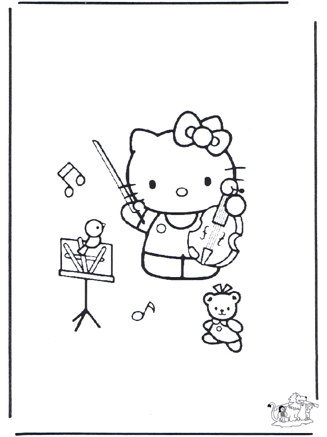 Hello Kitty 17 - Hello Kitty Ausmalbilder