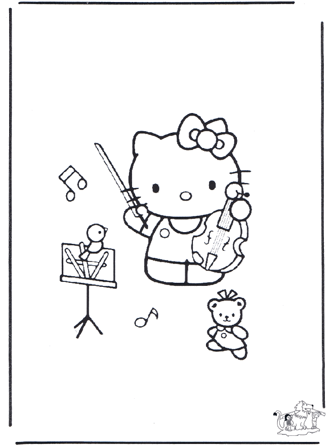 Hello Kitty 18 - Hello Kitty Ausmalbilder