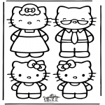 Ausmalbilder Comicfigure - Hello Kitty 22