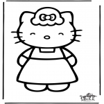 Ausmalbilder Comicfigure - Hello Kitty 23