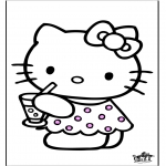 Ausmalbilder Comicfigure - Hello Kitty 28