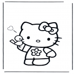 Ausmalbilder Comicfigure - Hello Kitty 3