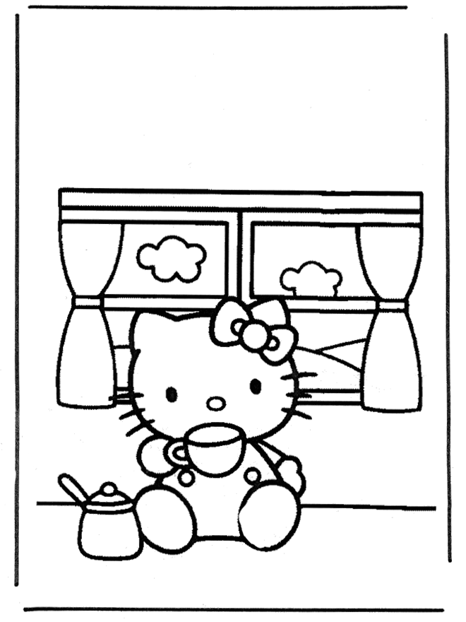 Hello kitty 6 - Hello Kitty Ausmalbilder