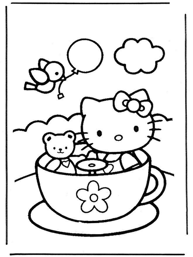 Hello kitty 9 - Hello Kitty Ausmalbilder
