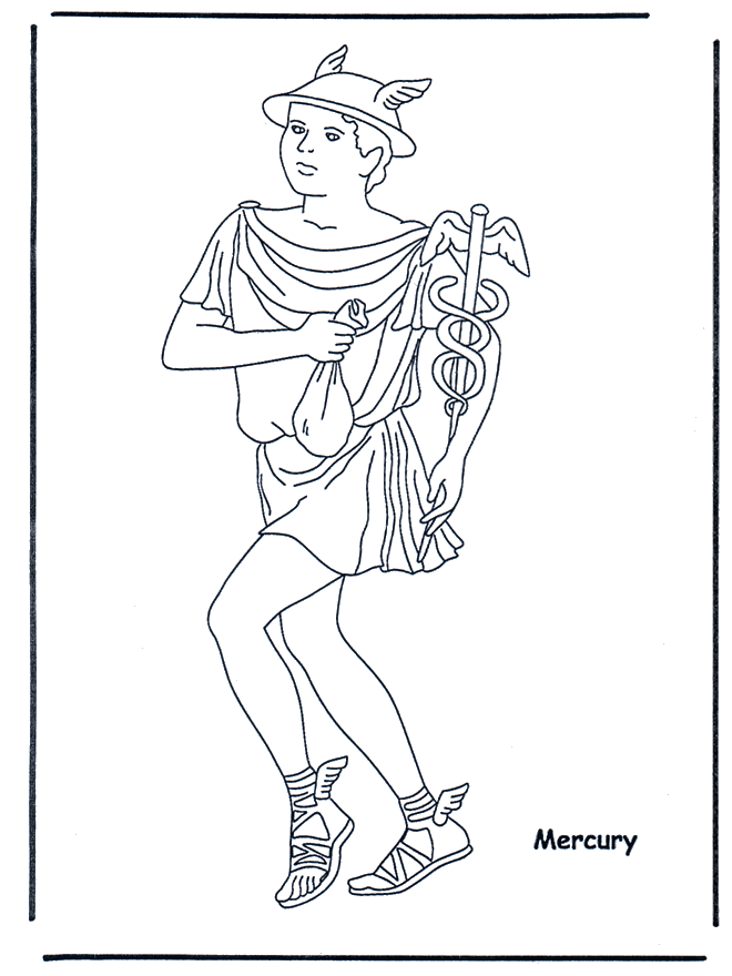Hermes - Malvorlagen Römer