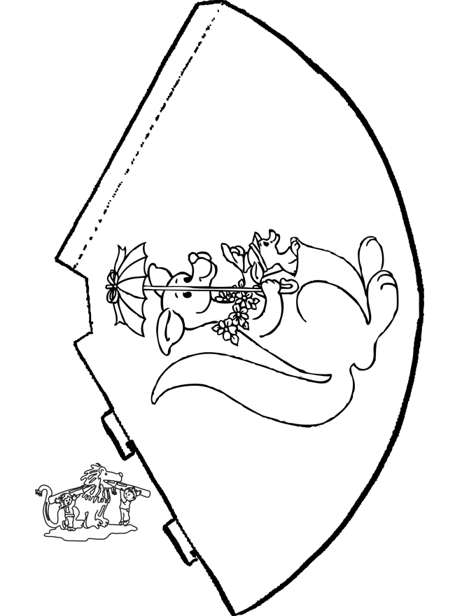 Hütchen Känguru - Basteln Hüte