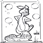 Ausmalbilder Comicfigure - Kaninchen