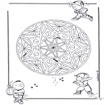 Malvorlagen Mandalas - Kinder Geomandala