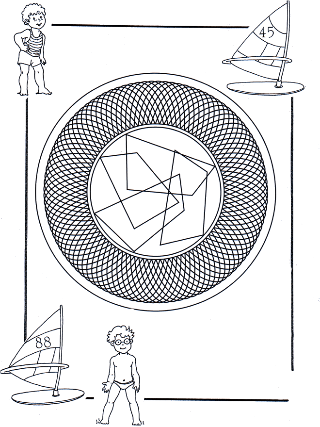 Kinder mandala 25 - Malvorlagen Kindermandalas