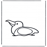 Ausmalbilder für Kinder - Kinder Möwe