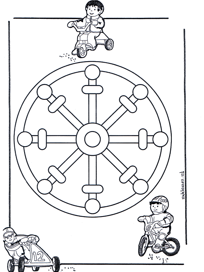 Kindermandala 11 - Malvorlagen Kindermandalas