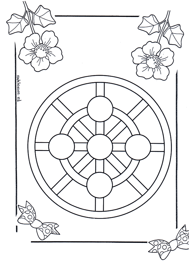 Kindermandala 3 - Malvorlagen Kindermandalas