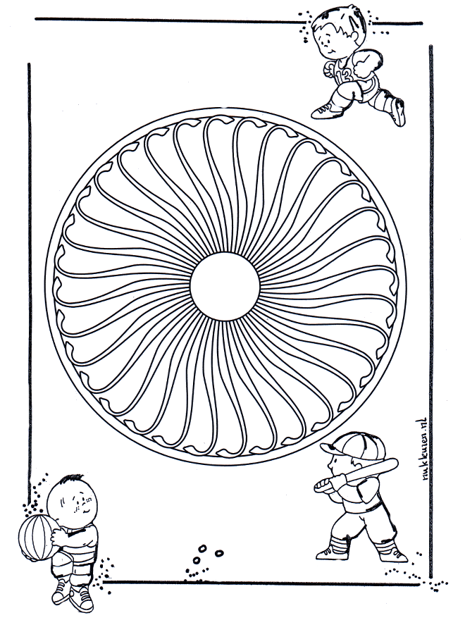 KinderMandala - Malvorlagen Kindermandalas