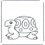 Ausmalbilder für Kinder - Kinderschildkröte