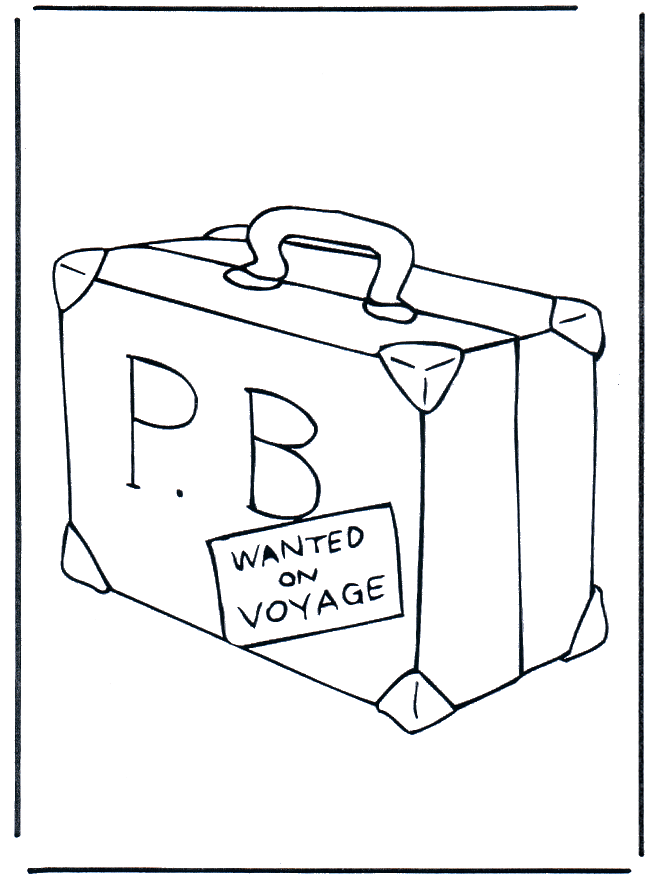 Koffer Paddington - Malvorlagen Bärchen Paddington
