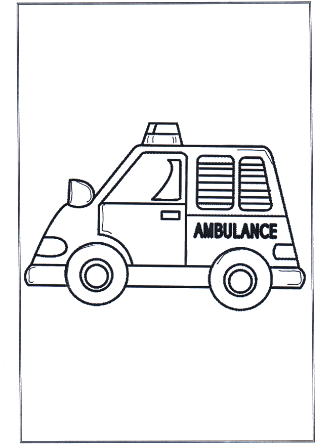 Krankenwagen - Malvorlagen Autos