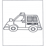 Allerhand Ausmalbilder - Krankenwagen