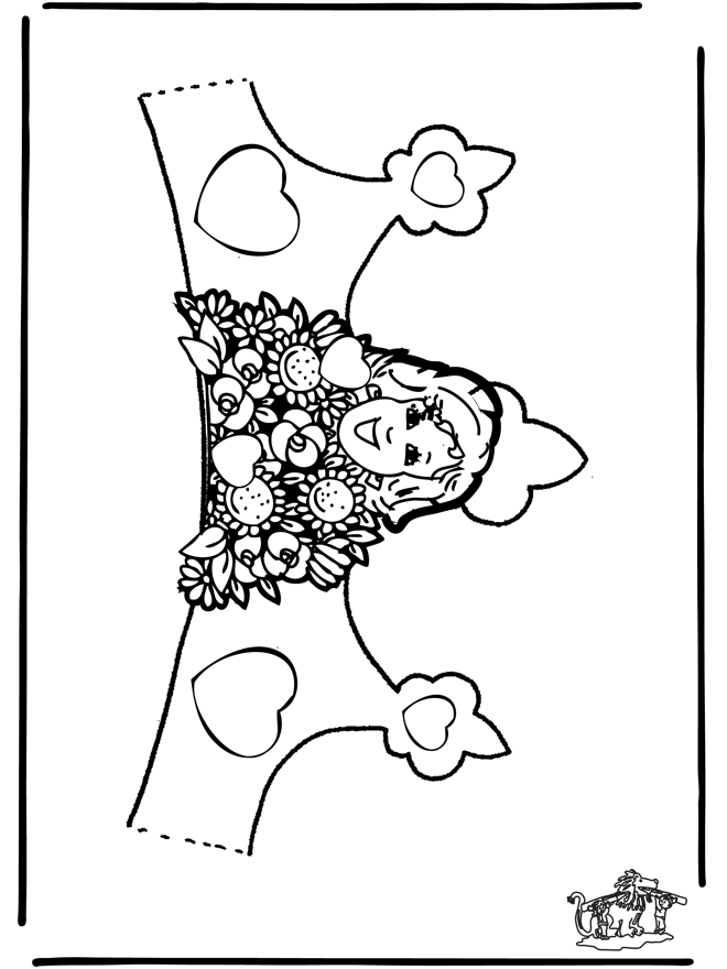 Krönchen Muttertag - Malvorlagen Muttertag