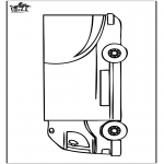 Allerhand Ausmalbilder - Lastkraft wagen 2