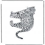 Ausmalbilder Tiere - Leopard 2