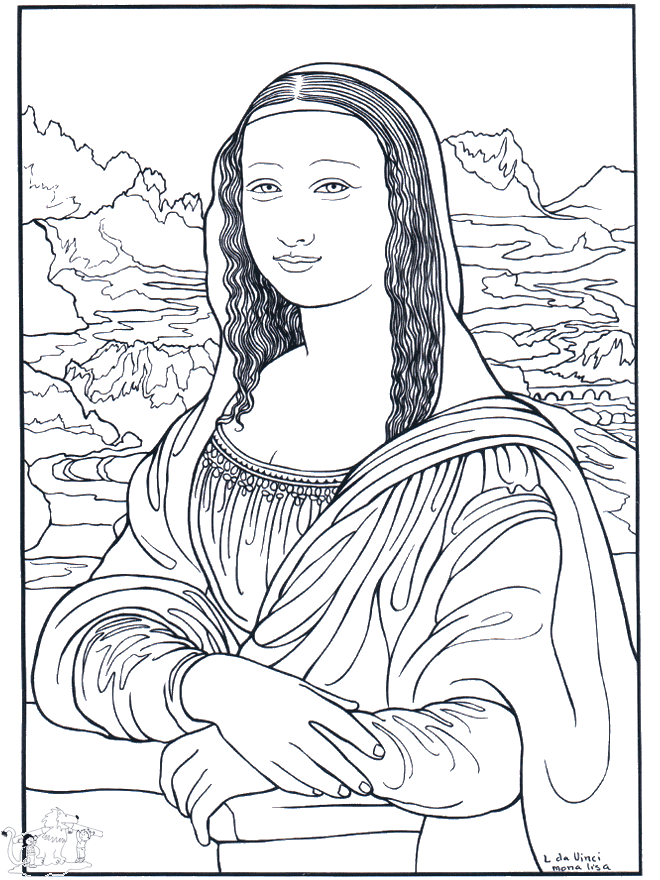 Maler da Vinci - Kunst Ausmalbilder