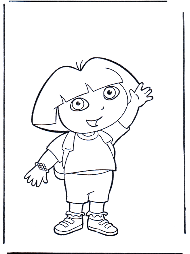Malvorlagen Dora - Dora