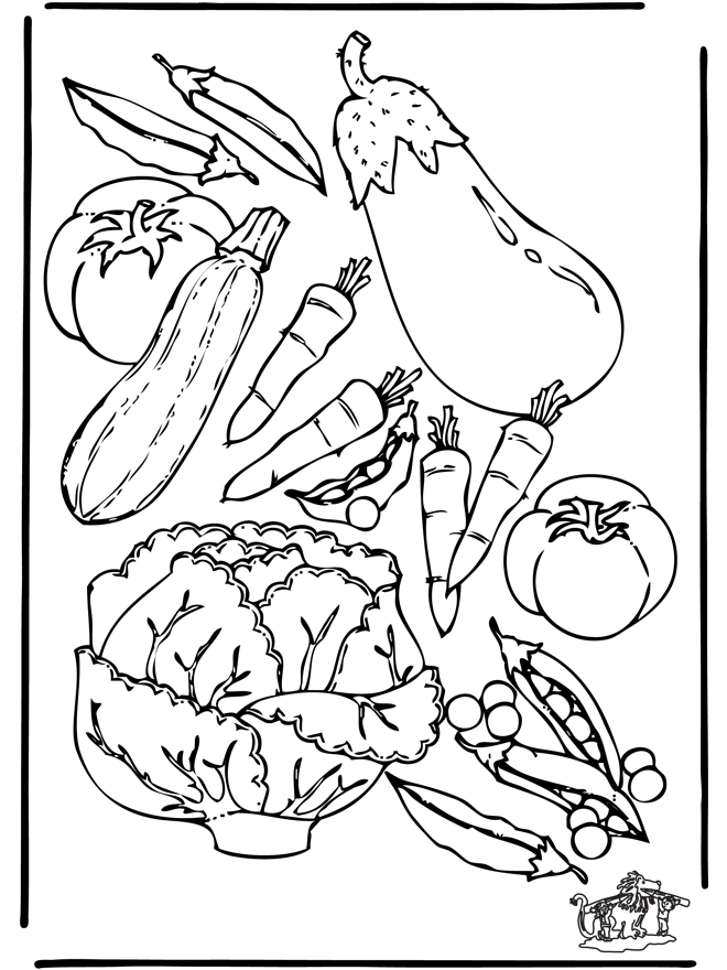 Malvorlagen Gemüse - Ausmalbilder Gemüse und Obst