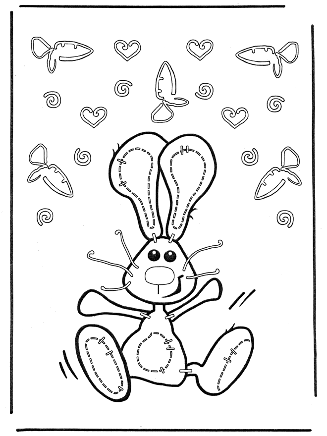 Malvorlagen Osterhase - Ostern