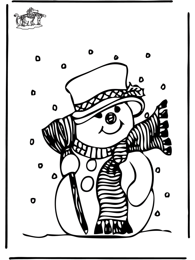 Malvorlagen schneemann