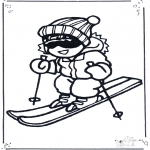 Malvorlagen Winter - Malvorlagen ski