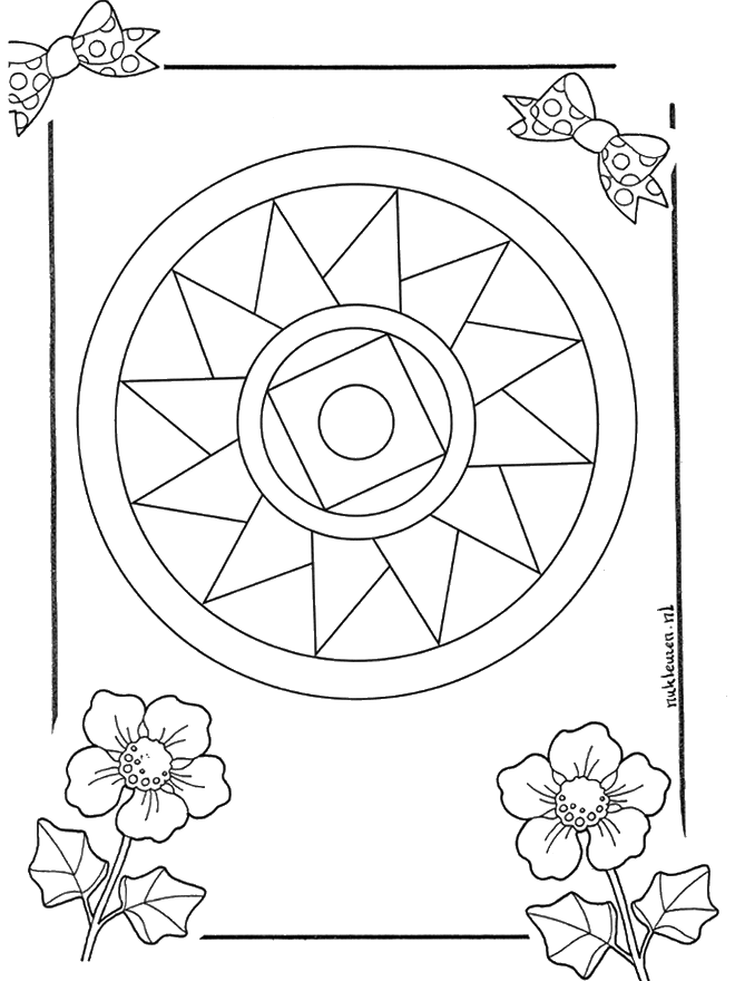 Mandala 10 - Ausmalbilder Geomandalas